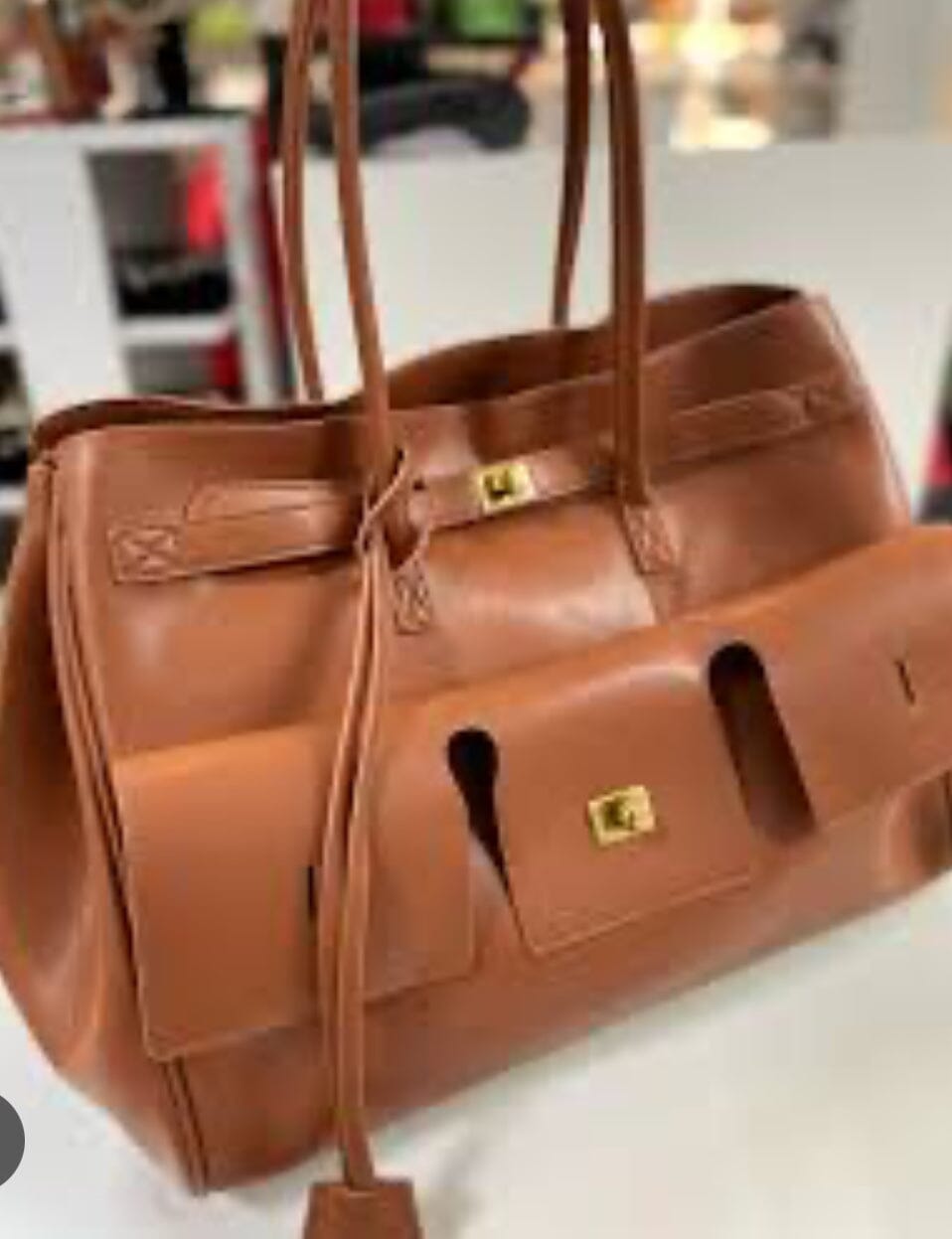 Balenciaga Bel Air Medium leather tote bag Bags Hippochi