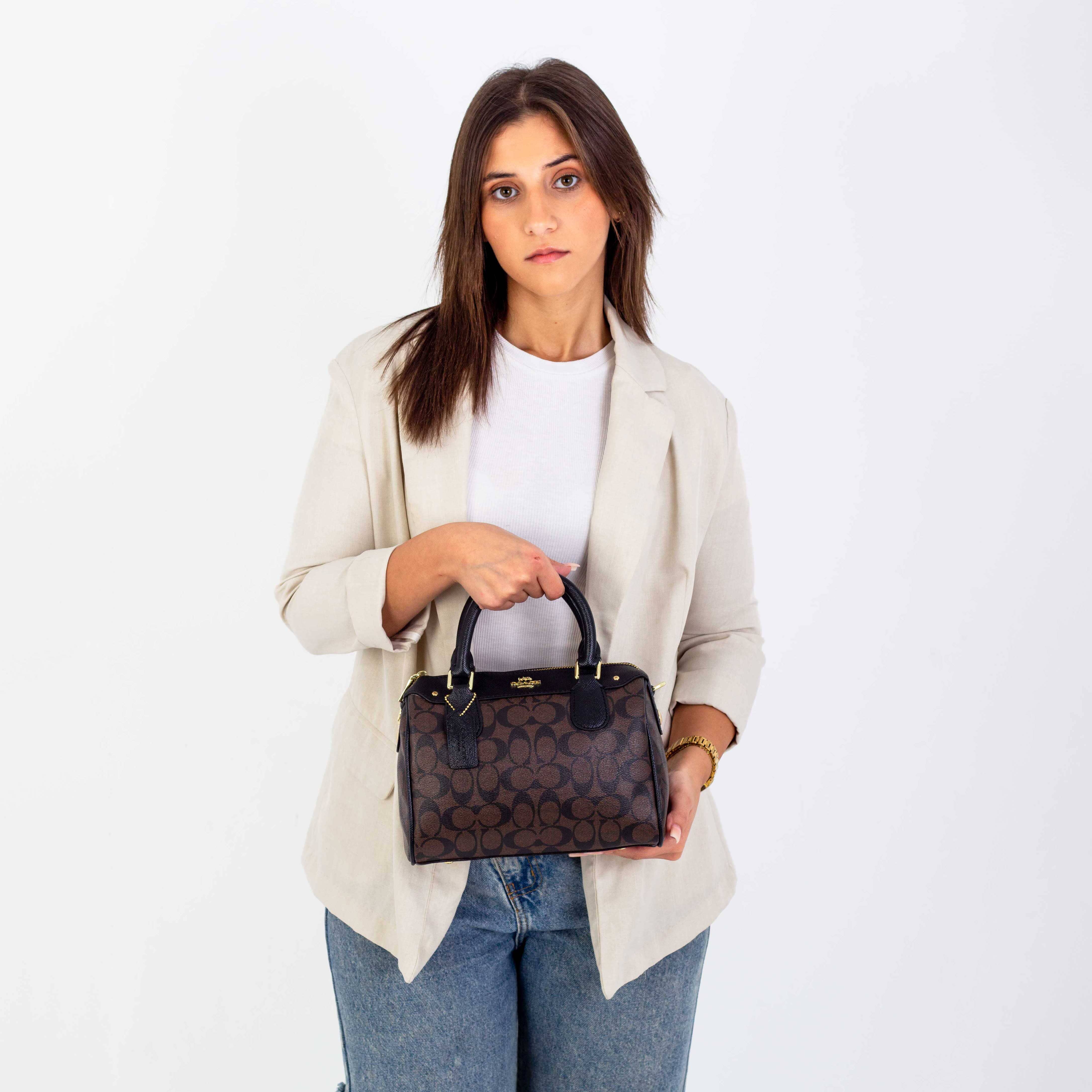 ϾΟΆϾΗ Signature Bennett Satchel Brown Multi Hippochi