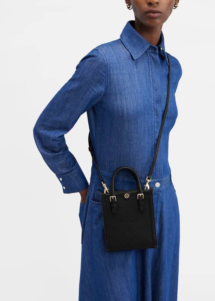 ŤŌŖŶ ƁŪŔČĤ Mini T Monogram tote Bag Bags hippochi