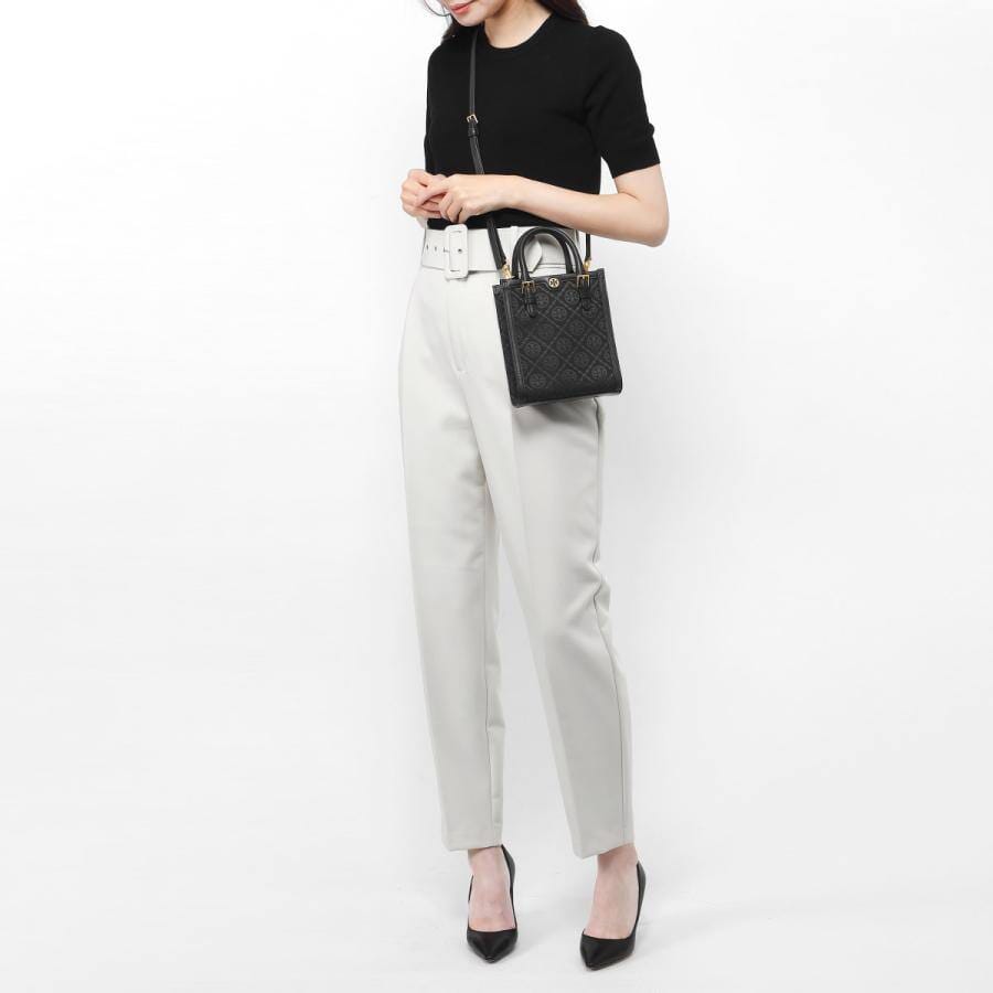 ŤŌŖŶ ƁŪŔČĤ Mini T Monogram tote Bag Bags hippochi