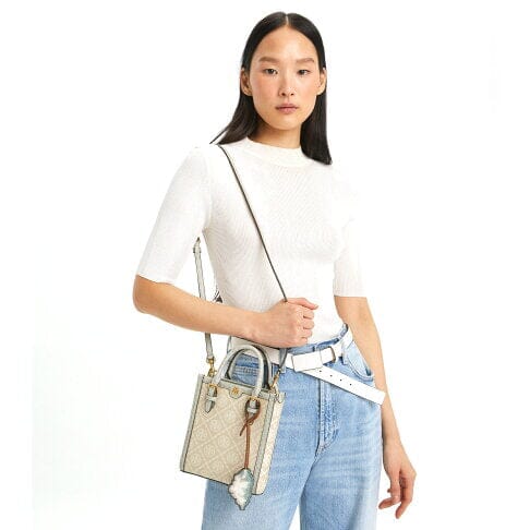 ŤŌŖŶ ƁŪŔČĤ Mini T Monogram tote Bag Bags hippochi
