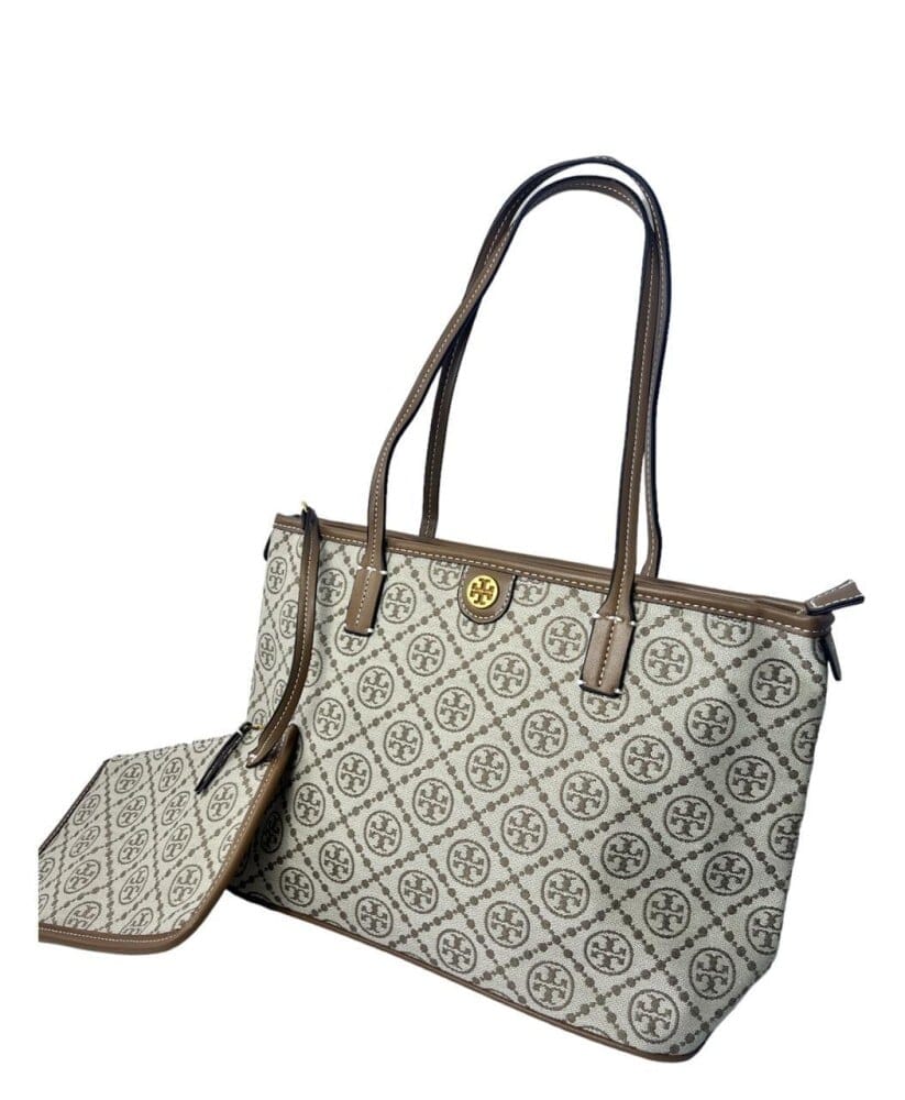 ŤŌŖŶ ƁŪŔČĤ T Monogram Small Zip Tote Bags hippochi