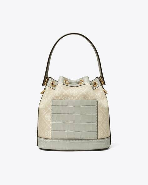 ŤŌŖŶ ƁŪŔČĤ Mini T Monogram Jacquard Bucket Bag Bags hippochi