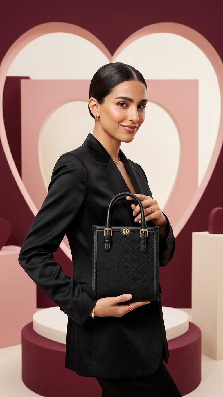 ŤŌŖŶ ƁŪŔČĤ Mini T Monogram tote Bag Bags hippochi