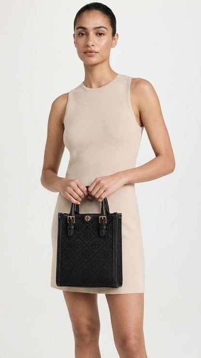 ŤŌŖŶ ƁŪŔČĤ Mini T Monogram tote Bag Bags hippochi