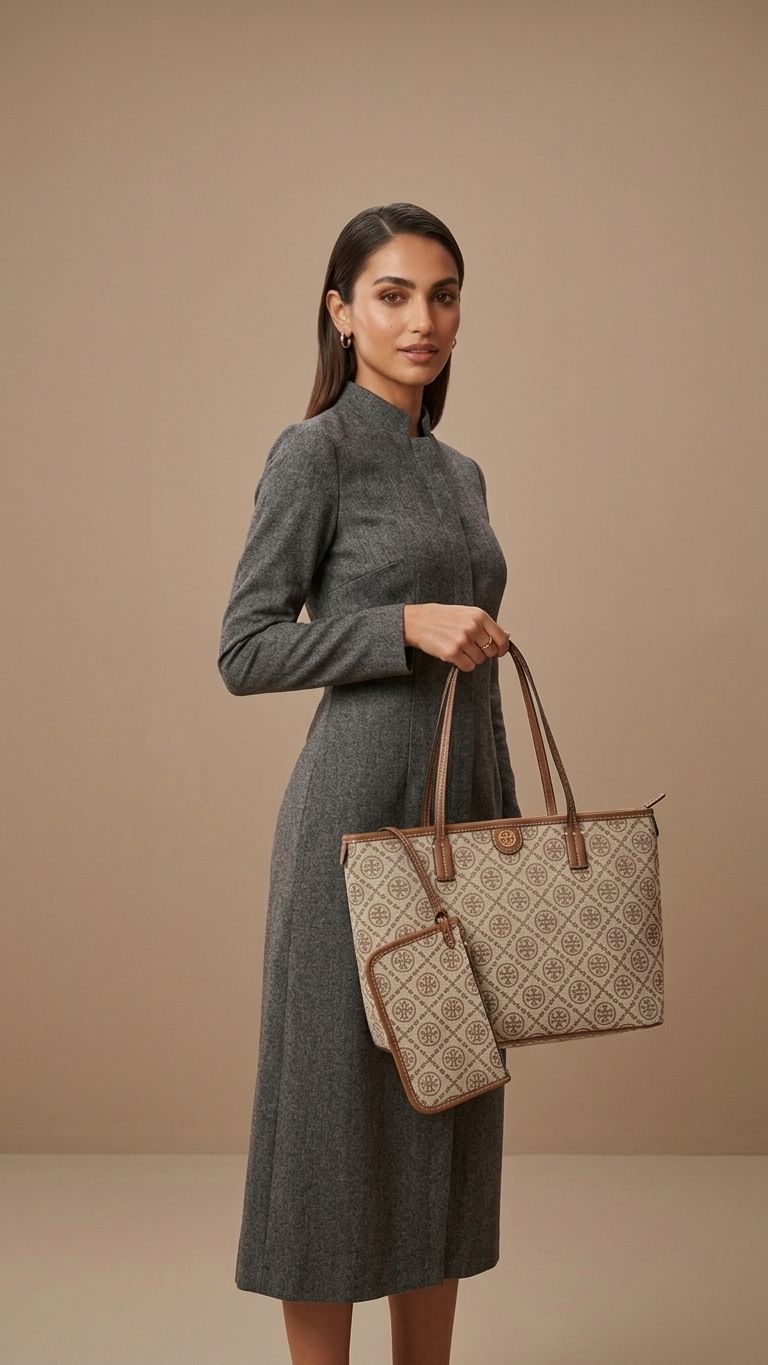 ŤŌŖŶ ƁŪŔČĤ T Monogram Small Zip Tote Bags hippochi