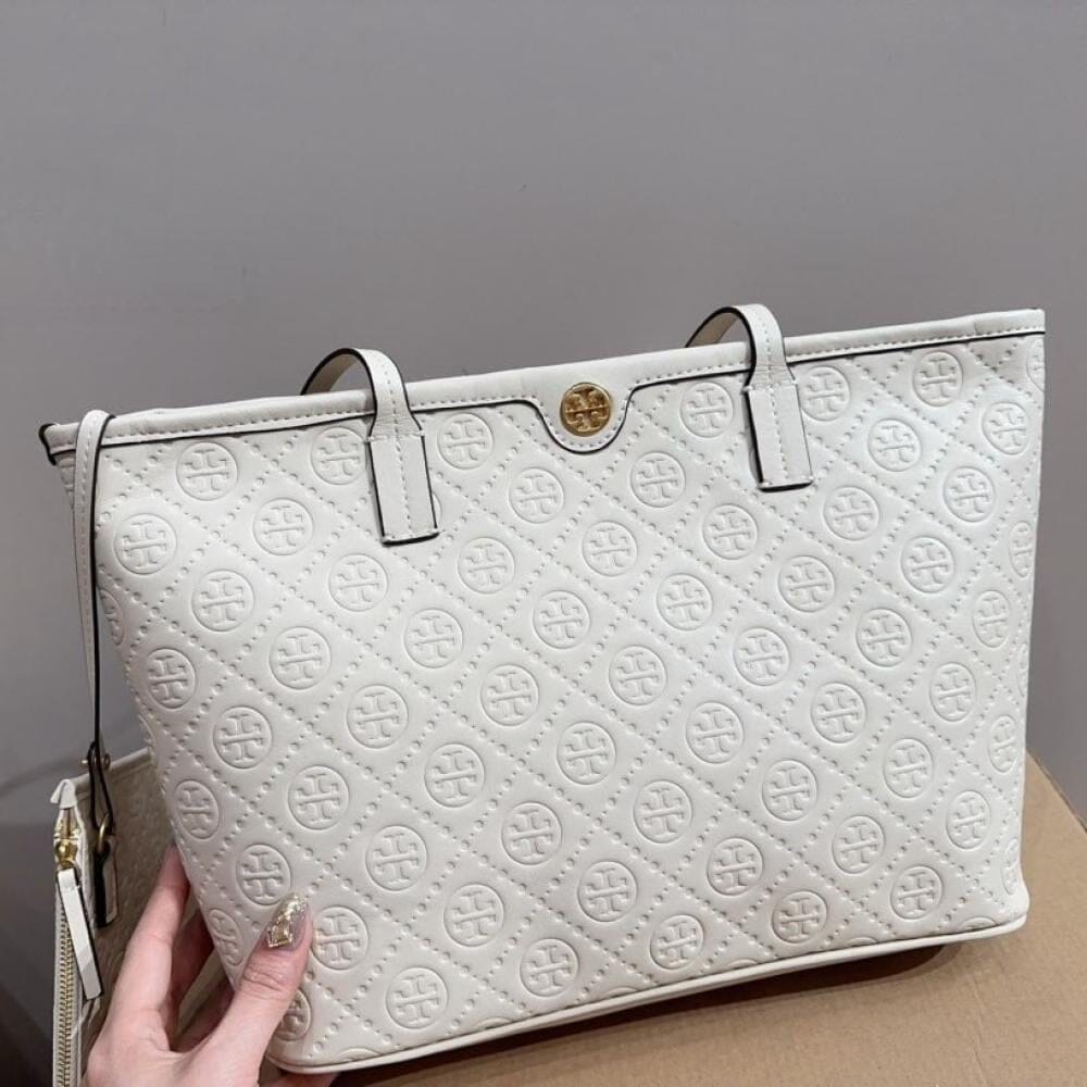 ŤŌŖŶ ƁŪŔČĤ T Monogram zip tote bag Bags hippochi