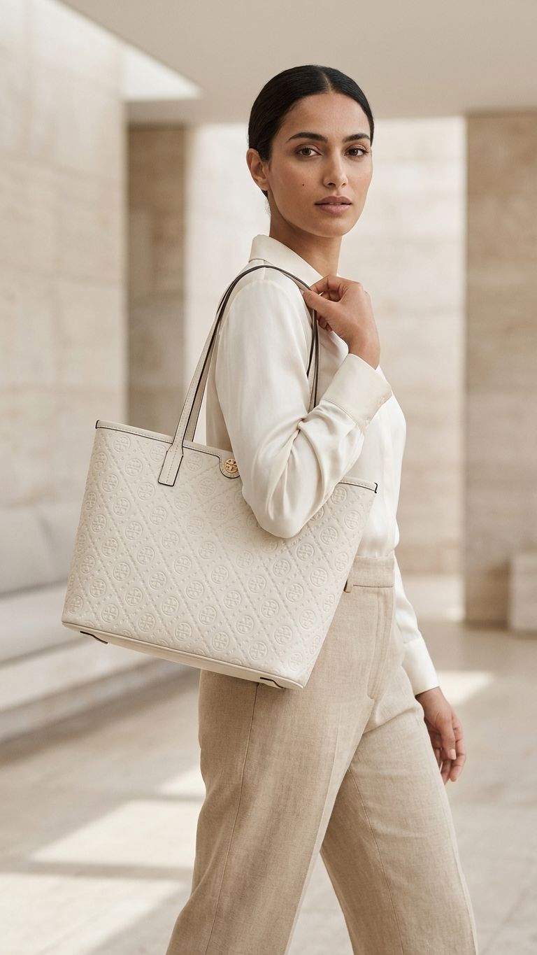 ŤŌŖŶ ƁŪŔČĤ T Monogram zip tote bag Bags hippochi