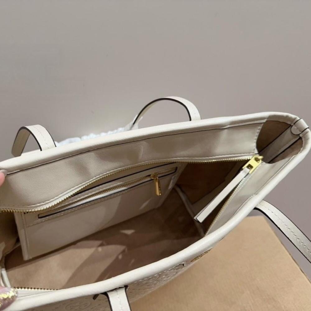 ŤŌŖŶ ƁŪŔČĤ T Monogram zip tote bag Bags hippochi