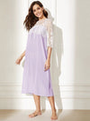 Bow Front Sheer Lace Yoke Night Dress Hippochi