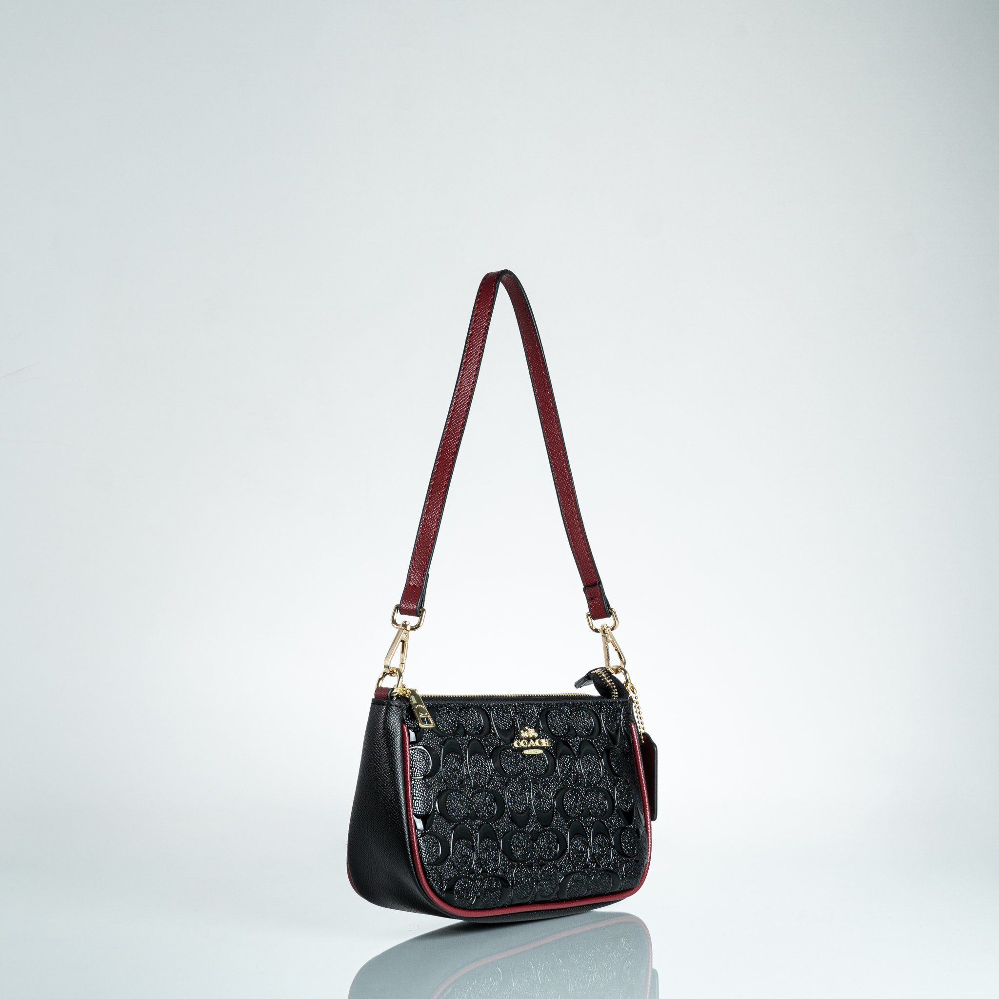 COACH MESSICO TOP HANDLE POUCH IN SIGNATURE Hippochi