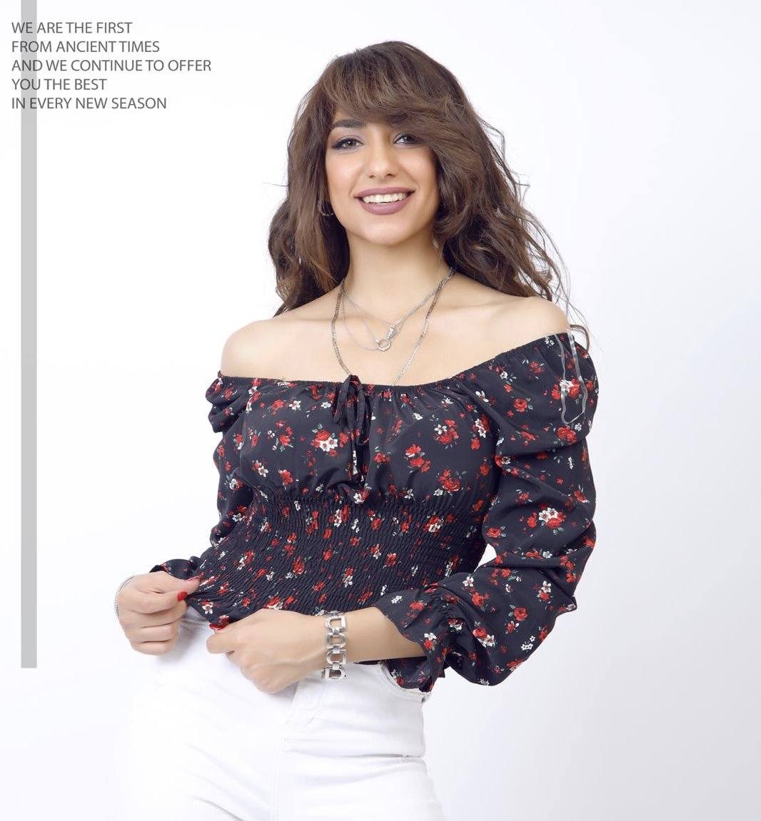 FLORAL PRINT BLOUSE-WCL026 FLORAL PRINT BLOUSE-WCL026 hippochi