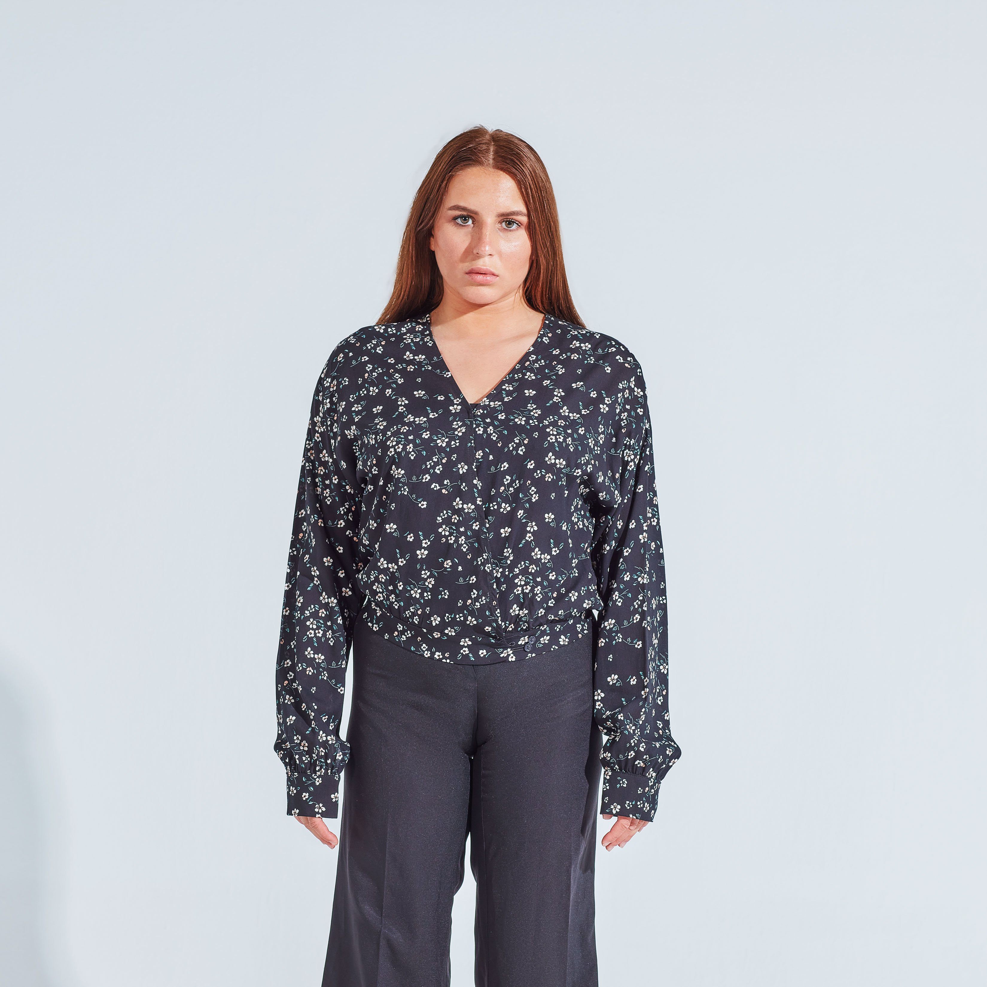 PRINTED BLOUSE WITH LONG SLEEVE-WCL027 PRINTED BLOUSE WITH LONG SLEEVE-WCL027 hippochi