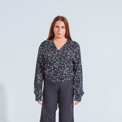 PRINTED BLOUSE WITH LONG SLEEVE-WCL027 PRINTED BLOUSE WITH LONG SLEEVE-WCL027 hippochi