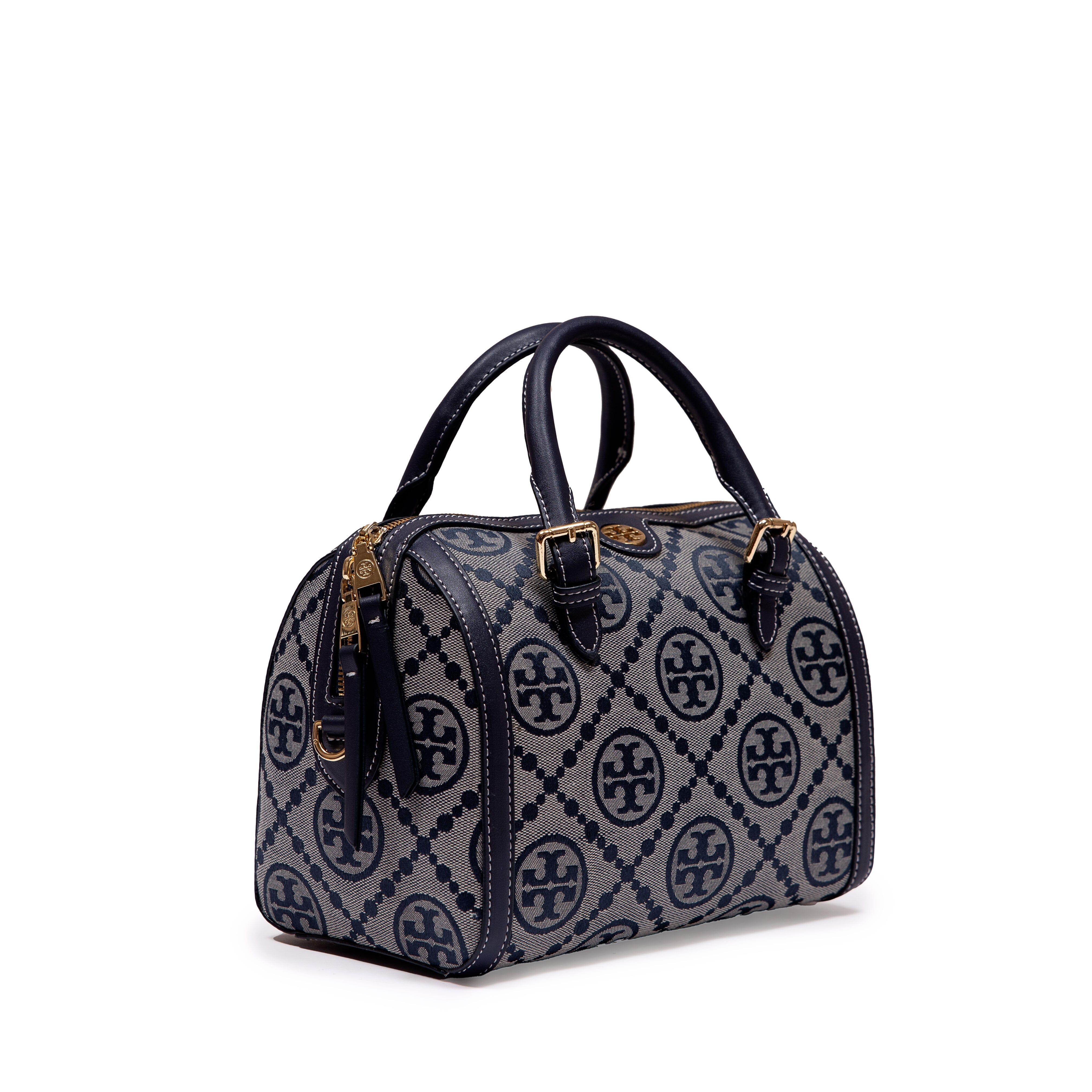 ŤŌŖŶ ƁŪŔČĤ T Monogram Mini jacquard tote hippochi
